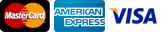 Mastercard, American Express, VISA